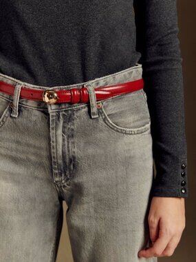 Sezane Lisa Belt Icy red size 85